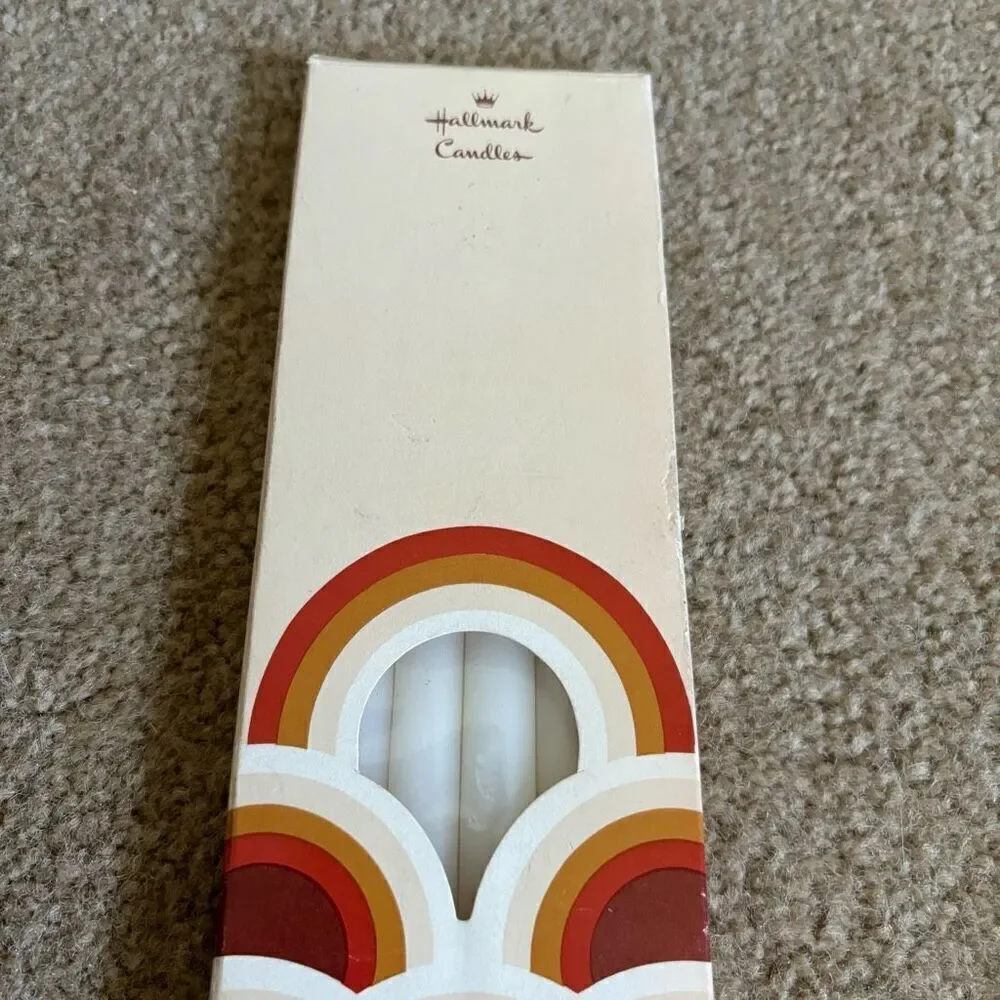 Hallmark Hostess Tapers Vintage White Candles